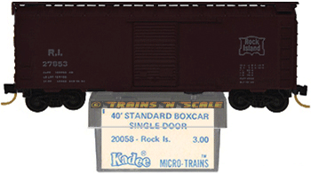 Kadee Micro-Trains 20058 Blue Label 40' Boxcar Rock Island R.I. 27653