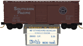 Kadee Micro-Trains 20093 Blue Label 40' Boxcar Southern Pacific S.P. 105043