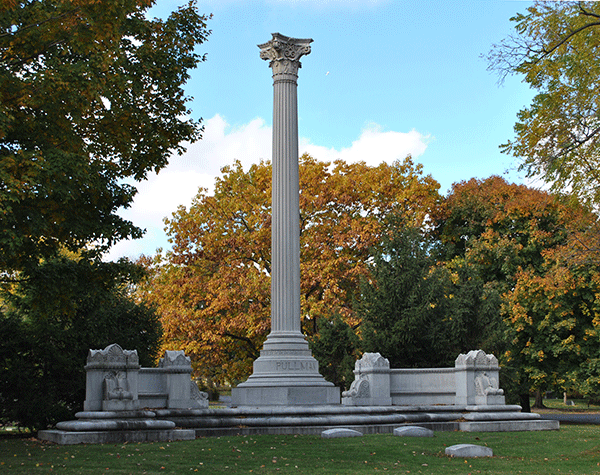 Gerald Farinas Photo of the Pullman Family Tomb in Chicago's Graceland Cemetery