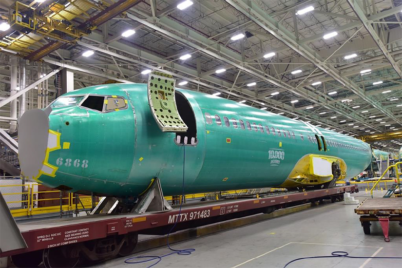 A Southwest Airlines 737 Max 8 Became the 10,000th Wichita-Built Fuselage - Spirit AeroSystems Photo